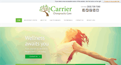 Desktop Screenshot of carrierchiropractic.com