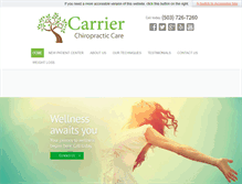 Tablet Screenshot of carrierchiropractic.com